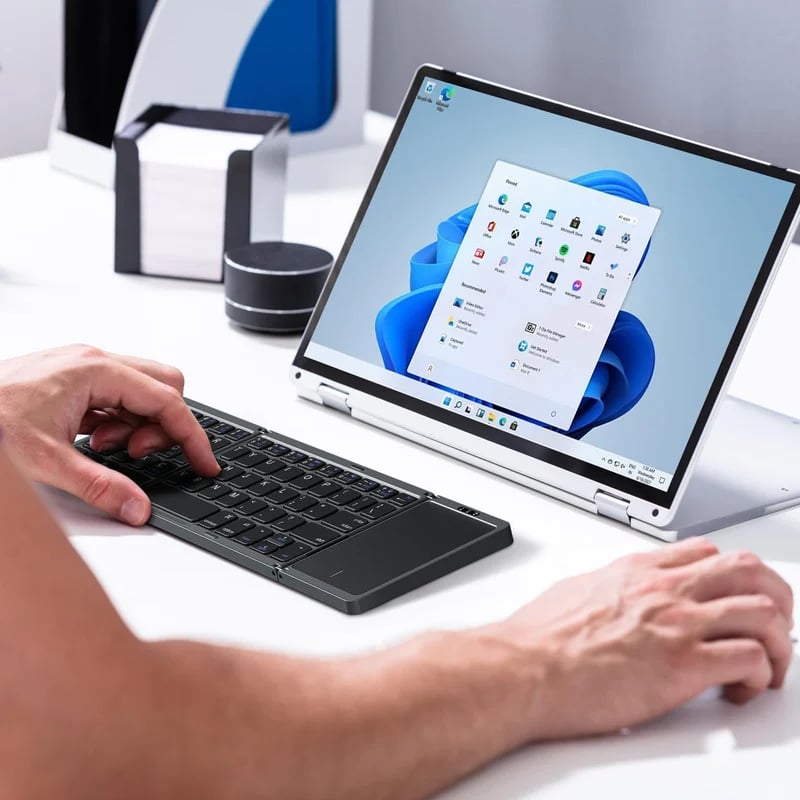 🔥Hot Sale 49% OFF🔥Foldable Bluetooth Keyboard with Touchpad