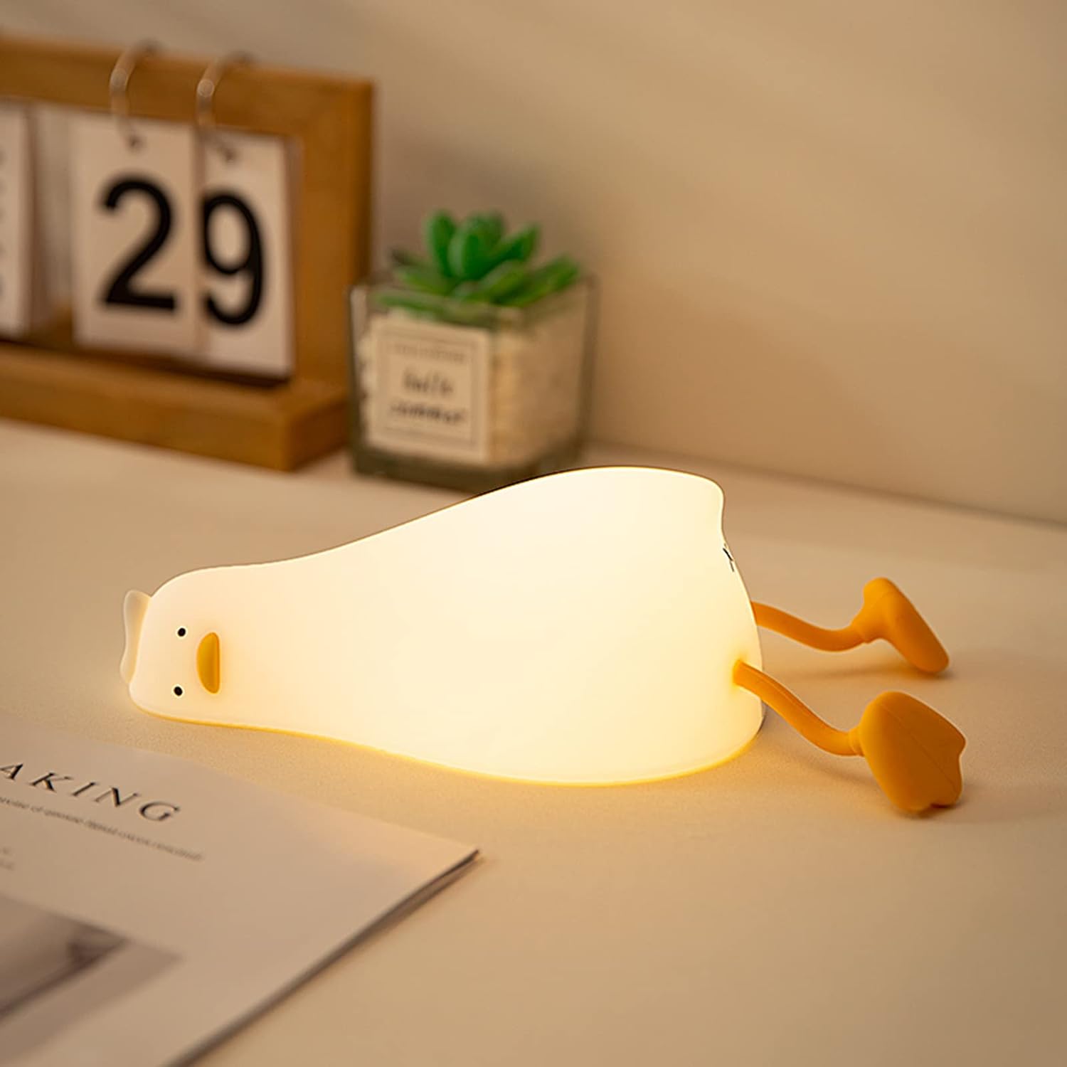 Lying Flat Duck Night Light