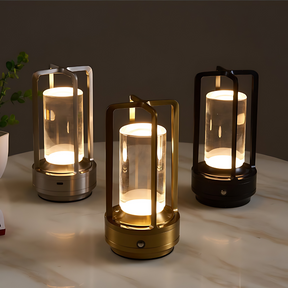 Japanese-Inspired Crystal Lantern Lamp