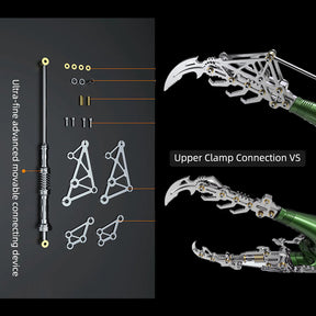 DIY 3D Hercules Beetle with Long Horn Metal Model Puzzles Kits