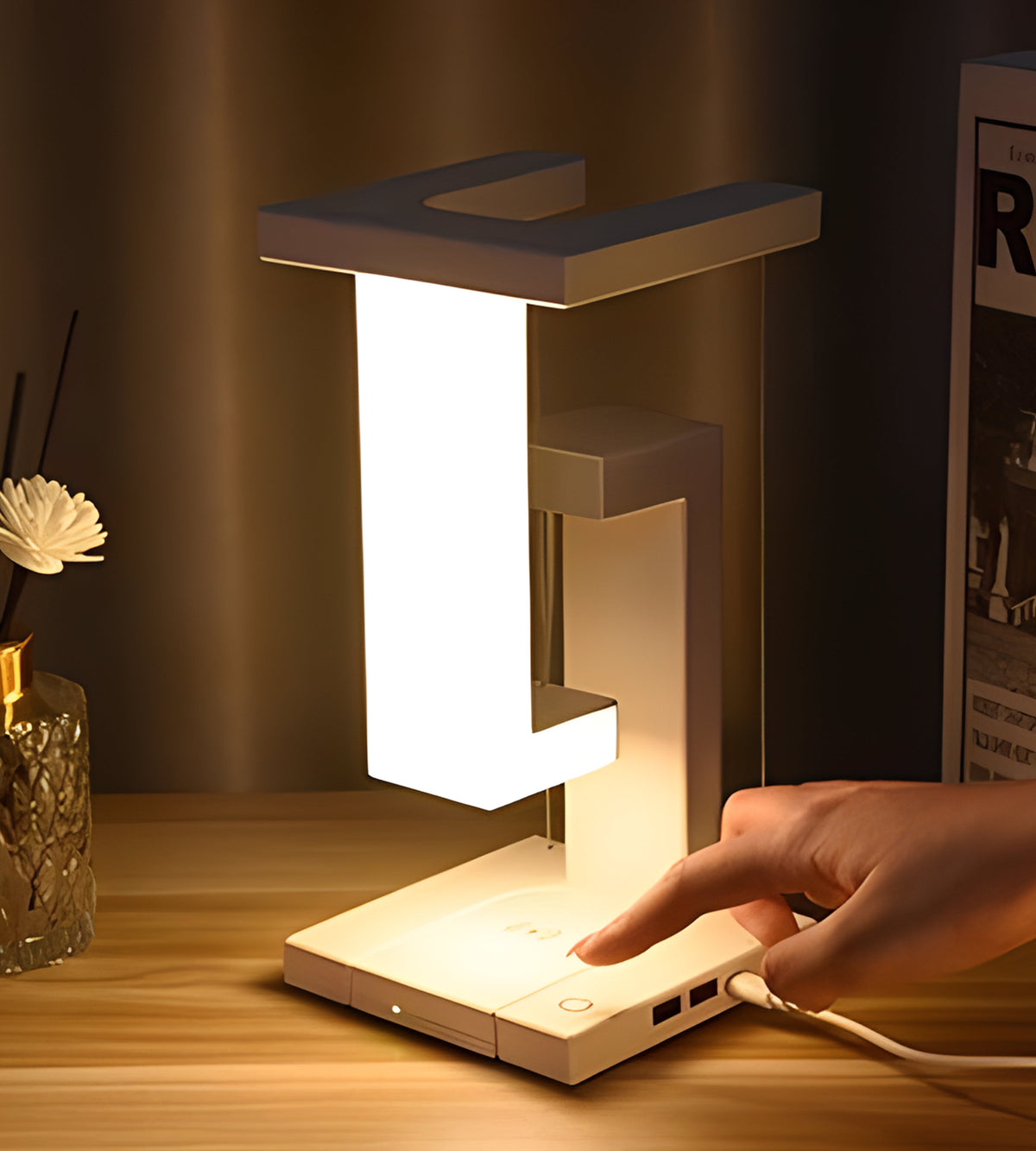 Computer desk floating lamp decoration