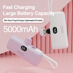 EYD 5000mAh Portable Power Bank USB C & IOS