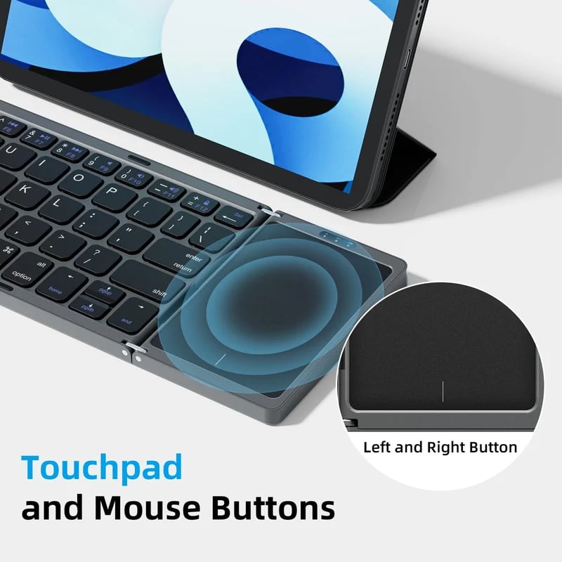 🔥Hot Sale 49% OFF🔥Foldable Bluetooth Keyboard with Touchpad