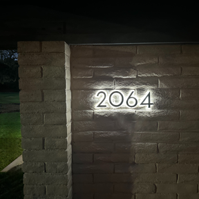 Backlit LED House Address Numbers