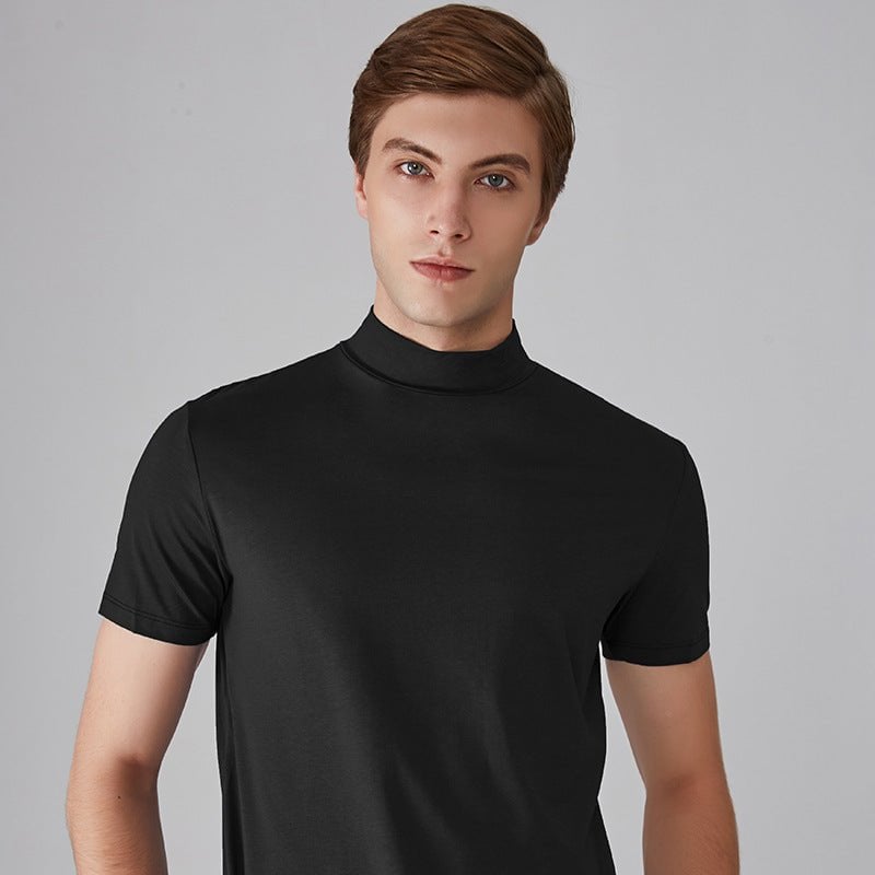 🎁2024 New Year Hot Sale🎁Men 's High Neck Slim Fit T-shirt-BUY 3 GET FREE SHIPPING