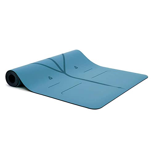 Liforme Original Yoga Mat – Free Yoga Bag Included - Patented Alignment System. Warrior-like Grip. Non-slip. Eco-friendly. sweat-resistant. long. wide. 4.2mm thick mat for comfort