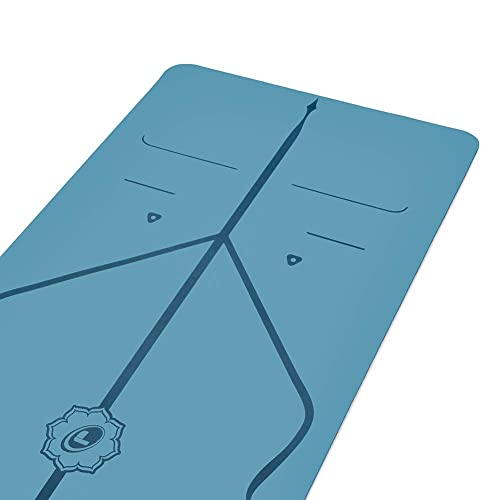 Liforme Original Yoga Mat – Free Yoga Bag Included - Patented Alignment System. Warrior-like Grip. Non-slip. Eco-friendly. sweat-resistant. long. wide. 4.2mm thick mat for comfort