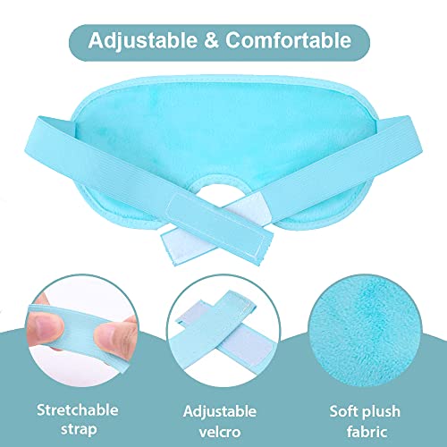 NEWGO Cold Eye Mask Cooling Eye Mask for Dry Eyes. Gel Eye Mask Eye Ice Pack Reusable Cold Eye Compress for Dark Circles. Migraines. Eye Surgery. Skin Care (Blue)