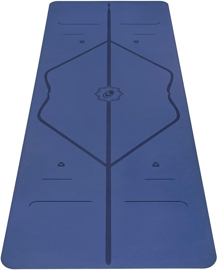 Liforme Original Yoga Mat – Free Yoga Bag Included - Patented Alignment System. Warrior-like Grip. Non-slip. Eco-friendly. sweat-resistant. long. wide. 4.2mm thick mat for comfort