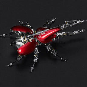 DIY 3D Hercules Beetle with Long Horn Metal Model Puzzles Kits