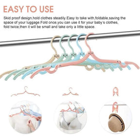 Retractable Portable Travel Hangers 4pcs