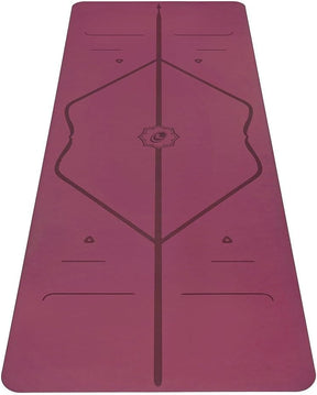 Liforme Original Yoga Mat – Free Yoga Bag Included - Patented Alignment System. Warrior-like Grip. Non-slip. Eco-friendly. sweat-resistant. long. wide. 4.2mm thick mat for comfort