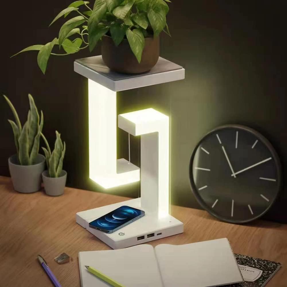 BrightHouse™  Levitation Anti-Gravity Wireless Charging Table Lamp