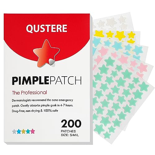 Pimple Patches for Face. Hydrocolloid Acne Patches. Cute Star Zit Covers. Colorful Spot Stickers with Tea Tree. Salicylic Acid & Cica Oil| 3 Sizes (10mm. 12mm & 14mm) |200 Count