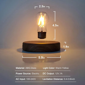 BrightHouse™ Levitating Lamp With Wooden Base