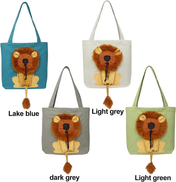 🦁Lion-Shaped Pet Canvas Shoulder Bag