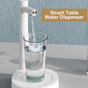 Intelligent Desktop Water Pump Barrel Mounted Water Dispenser Removable Automatic Water Dispenser Absorber .Suitable for Home. Office. Outdoor (White)