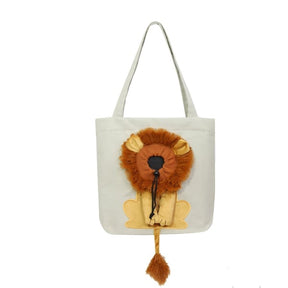 🦁Lion-Shaped Pet Canvas Shoulder Bag