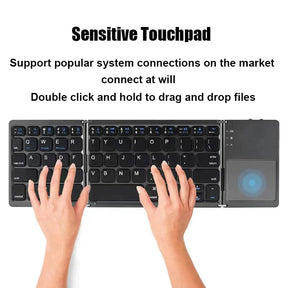 🔥Hot Sale 49% OFF🔥Foldable Bluetooth Keyboard with Touchpad