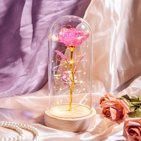 Rose Love™ Rose Flower LED Light Preserved Roses In Glass