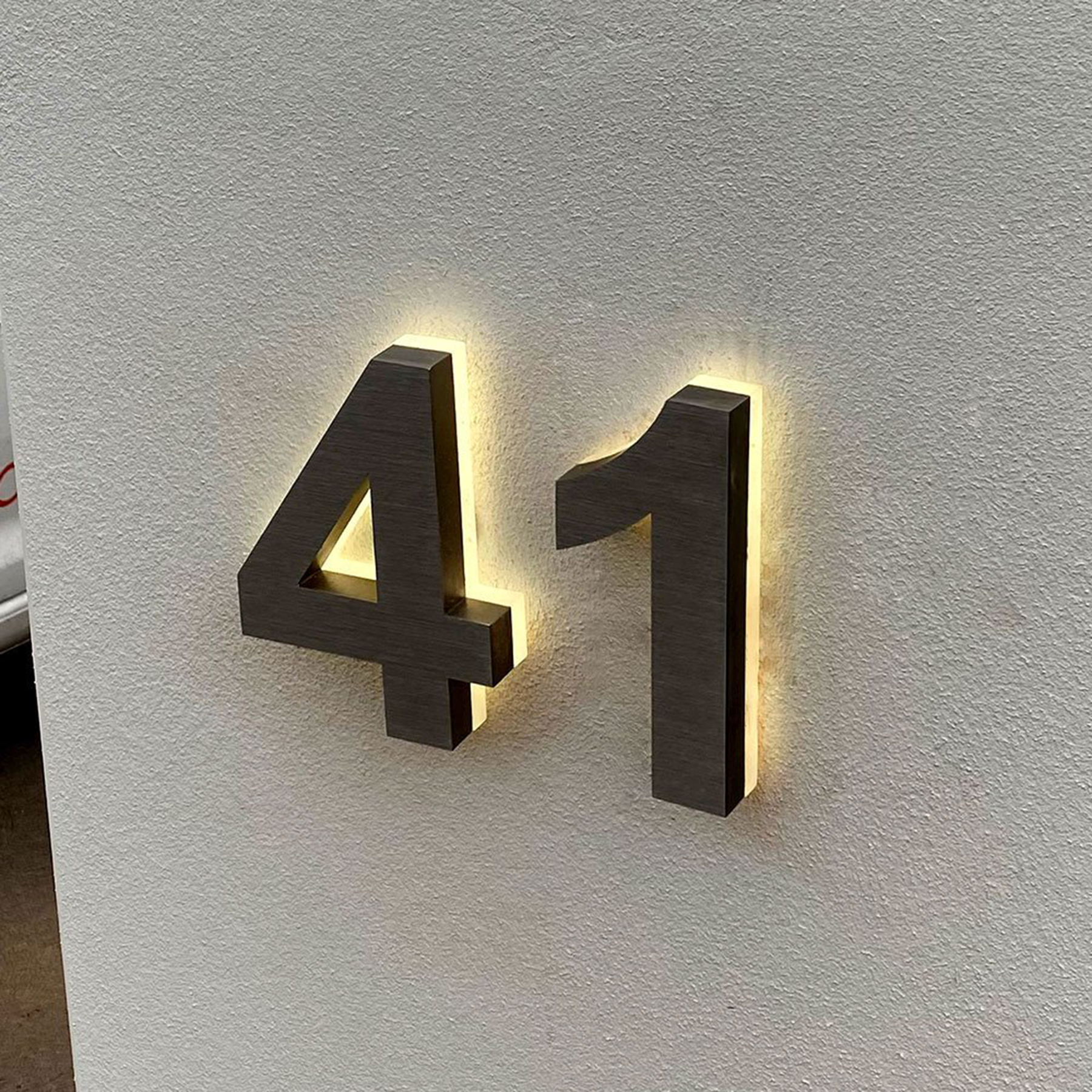 Backlit LED House Address Numbers