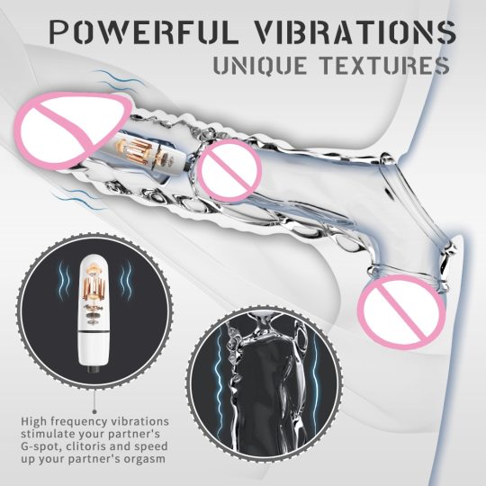 💥Confidential shipment💥Reusable High Quality Silicone Penis Extension Vibrator😍