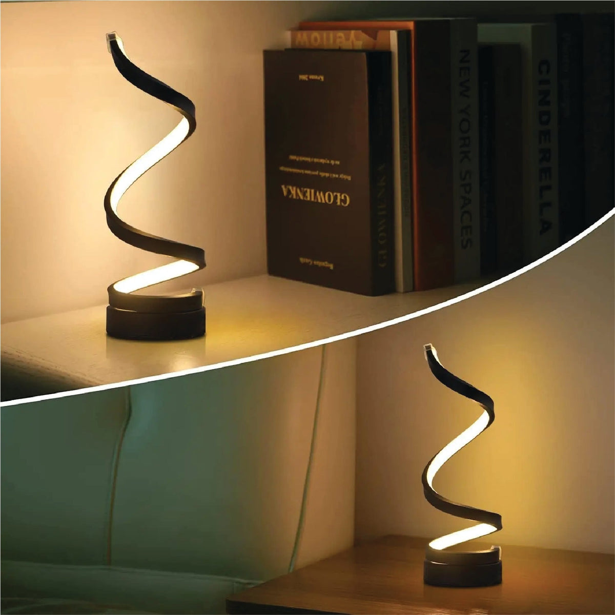 Modern Spiral Dimmable LED Table Lamp