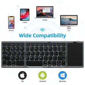 🔥Hot Sale 49% OFF🔥Foldable Bluetooth Keyboard with Touchpad