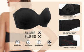 LAST DAY 49% OFF - Full Support Non-Slip Convertible Bandeau Bra (Buy 2 Free Shipping)