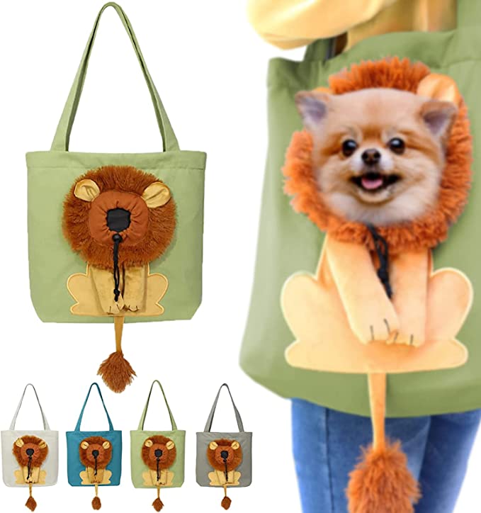 🦁Lion-Shaped Pet Canvas Shoulder Bag