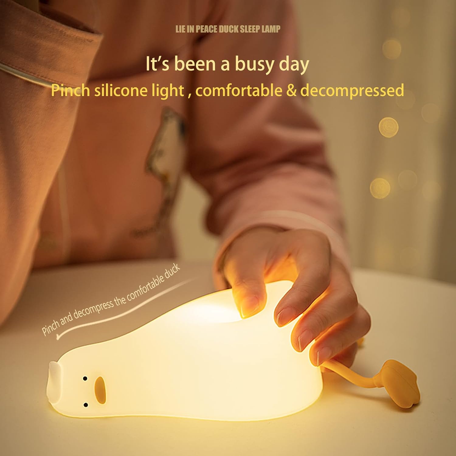 Lying Flat Duck Night Light