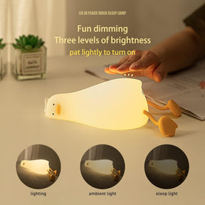 Lying Flat Duck Night Light