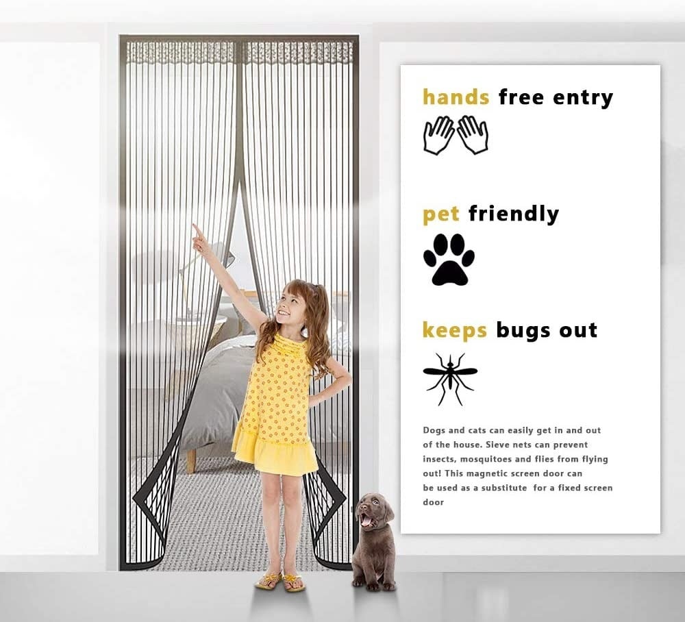 🔥Magnetic Screen Door 🔥Buy 4 free shipping