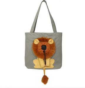 🦁Lion-Shaped Pet Canvas Shoulder Bag