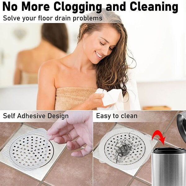 (🎁2024 New Year Hot Sale🎁)30 PCS Disposable Shower Drain Hair Catcher