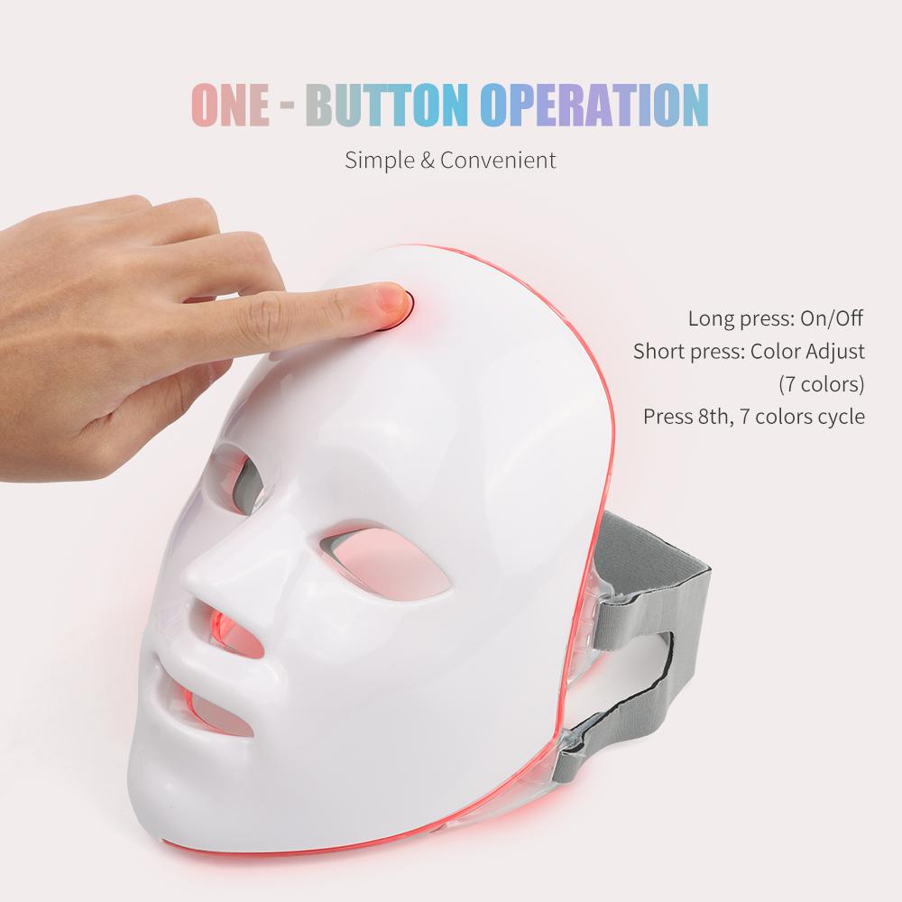 LED Facial Mask Therapy Skin Rejuvenation