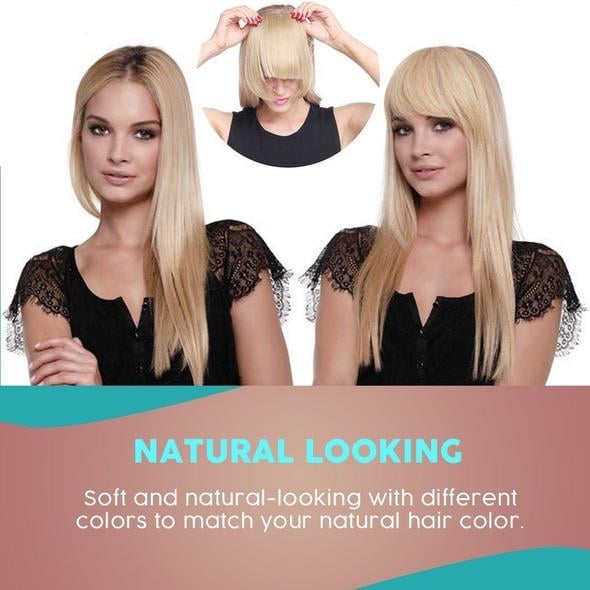 Seamless 3D Clip-In Bangs Hair Extensions(Clear Stock Now)