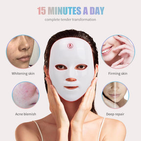 LED Facial Mask Therapy Skin Rejuvenation