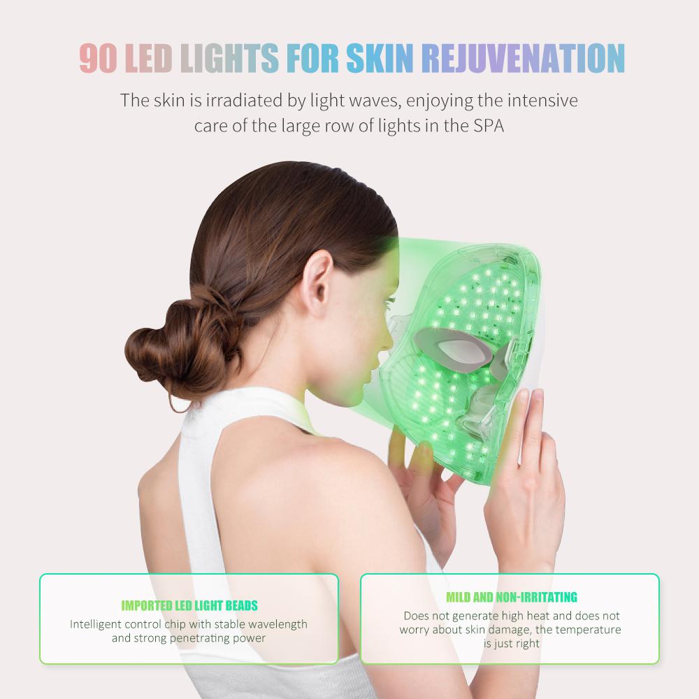 LED Facial Mask Therapy Skin Rejuvenation