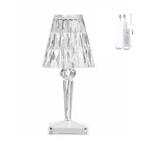 Diamond Table Lamp USB Touch Sensor Acrylic Decoration Desk Lamps For Bedroom Bar Crystal Lighting Gift LED Night Light