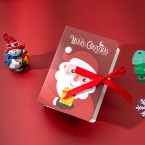 1/4/5Pcs Book Shape Merry Christmas Candy Boxes Bags Christmas Santa Claus Gift Box Navidad Natal Noel Party Decoration Supplies