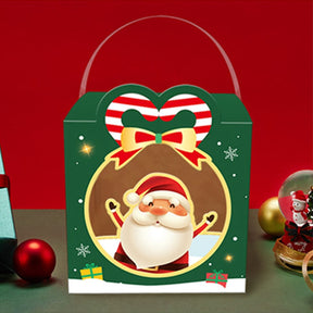 1/4/5Pcs Book Shape Merry Christmas Candy Boxes Bags Christmas Santa Claus Gift Box Navidad Natal Noel Party Decoration Supplies