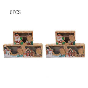 1/4/5Pcs Book Shape Merry Christmas Candy Boxes Bags Christmas Santa Claus Gift Box Navidad Natal Noel Party Decoration Supplies