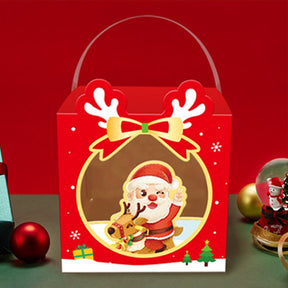 1/4/5Pcs Book Shape Merry Christmas Candy Boxes Bags Christmas Santa Claus Gift Box Navidad Natal Noel Party Decoration Supplies