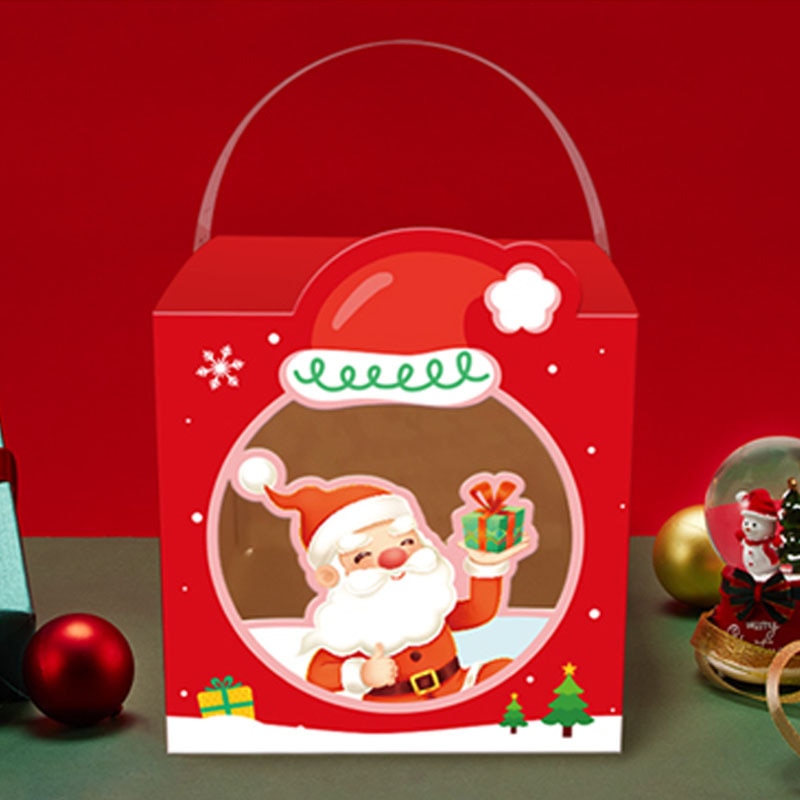 1/4/5Pcs Book Shape Merry Christmas Candy Boxes Bags Christmas Santa Claus Gift Box Navidad Natal Noel Party Decoration Supplies