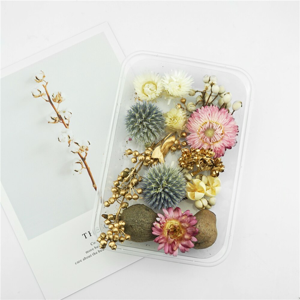 1 Box Dried flowers For Party Festival Decoration Epoxy Resin Real Dry Plant Making Photo Frame Souvenirs Craft DIY Accessories