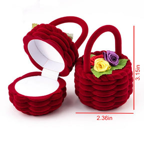 Lovely Velvet Jewelry Box Container Wedding Ring Box for Earrings Necklace Bracelet Display Gift Box Holder 16 styles