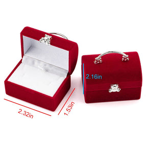 Lovely Velvet Jewelry Box Container Wedding Ring Box for Earrings Necklace Bracelet Display Gift Box Holder 16 styles