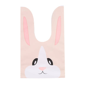 10/50pcs/lot Cute Rabbit Ear Bags Cookie Plastic Bags&amp;Candy Gift Bags For Biscuits Snack Baking Package And Event Party Supplies