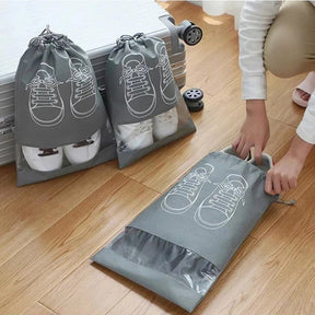 10/5pcs Shoes Storage Bags Closet Organizer Non-woven Travel Portable Bag Waterproof Pocket Clothing Classified Hanging Bag